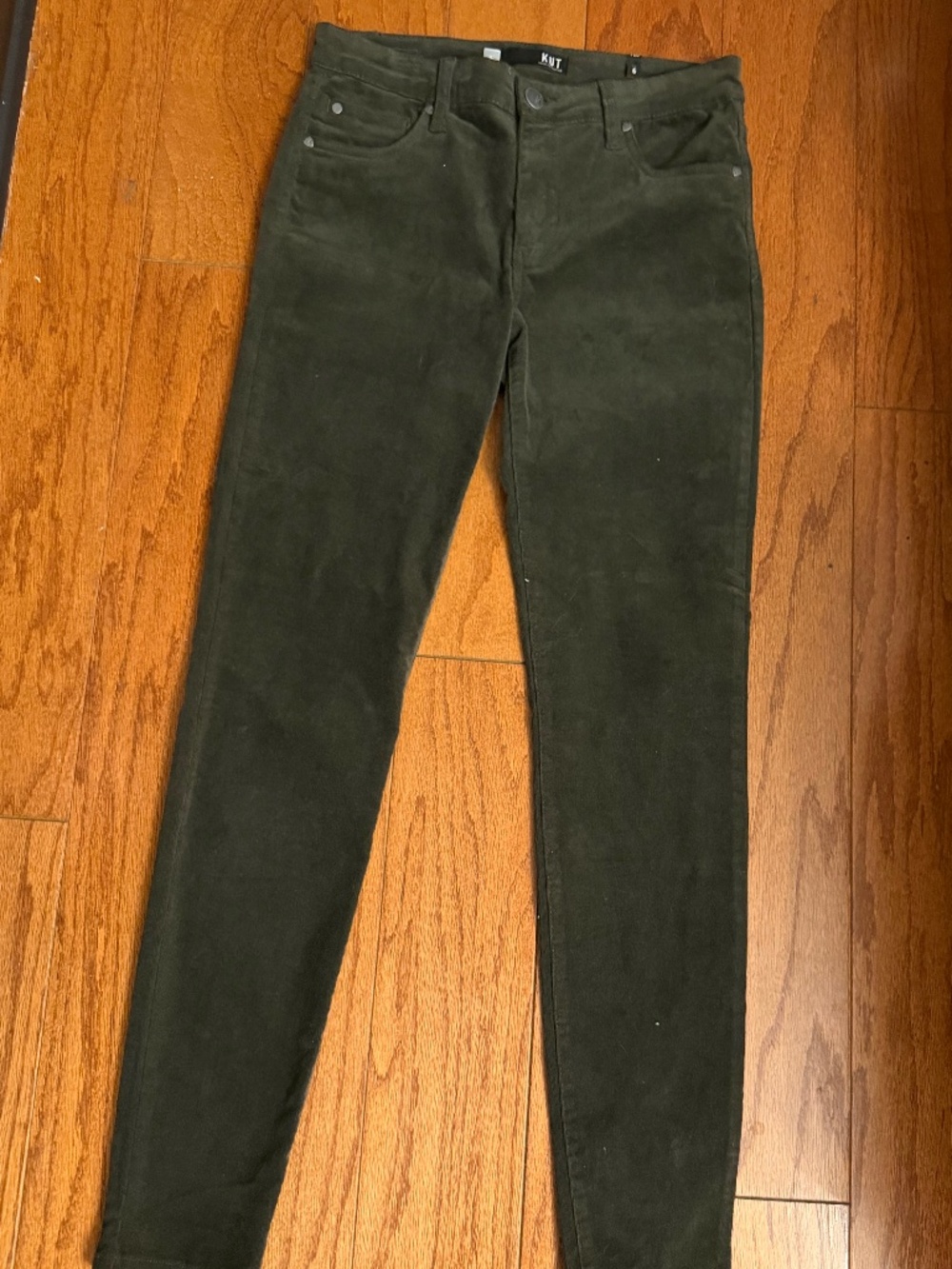 Dark Green Corduroy Jeans